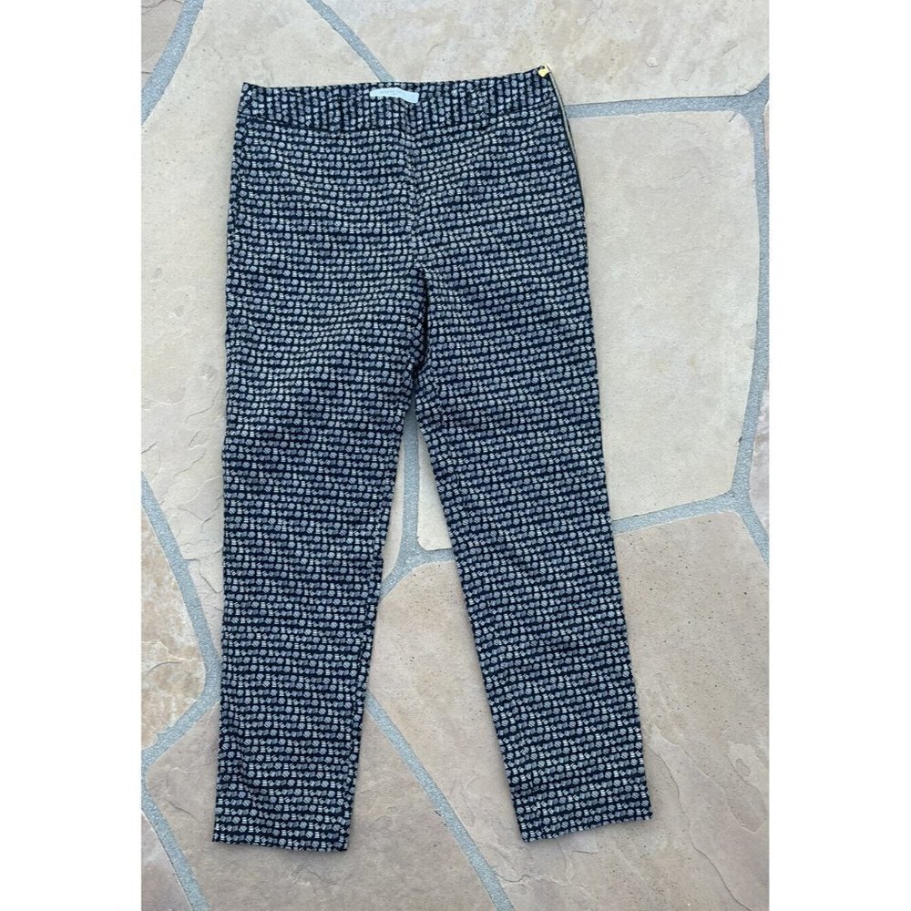 Gerald Deral Pants Black White Print Trousers Size 38